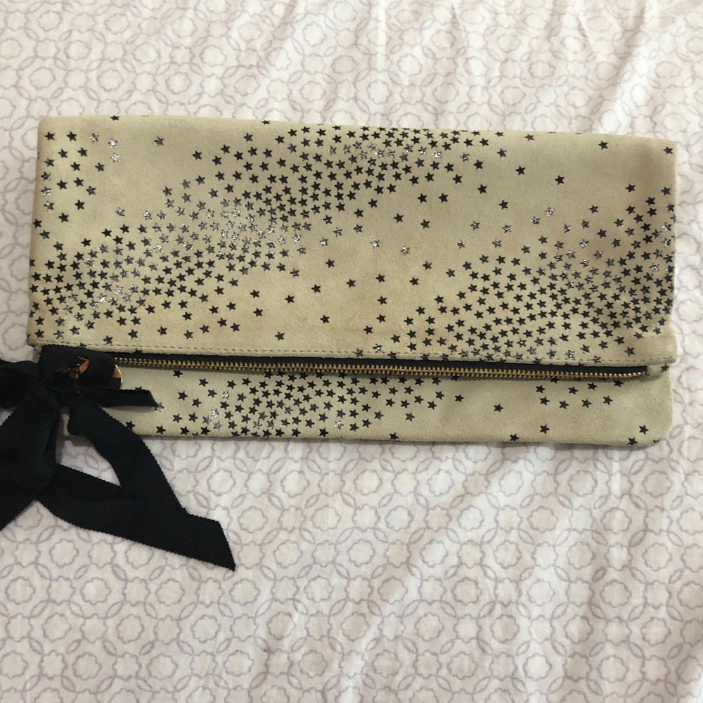 Clare V. Suede Foldover Clutch